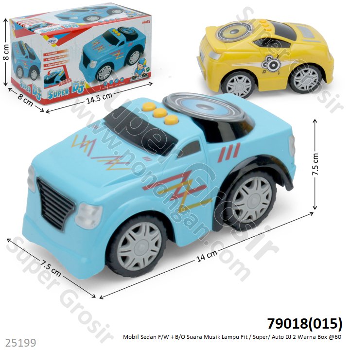 Mobil F/W B/O Lampu Musik Suara Fit / Super/ Auto DJ 3 Model  Box @60