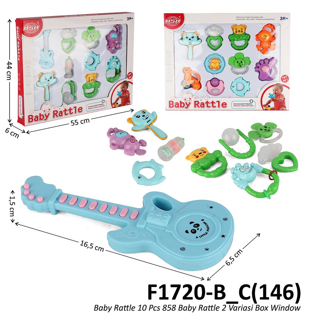 Baby Rattle 10 Pcs 858 2 Variasi Box Window @30