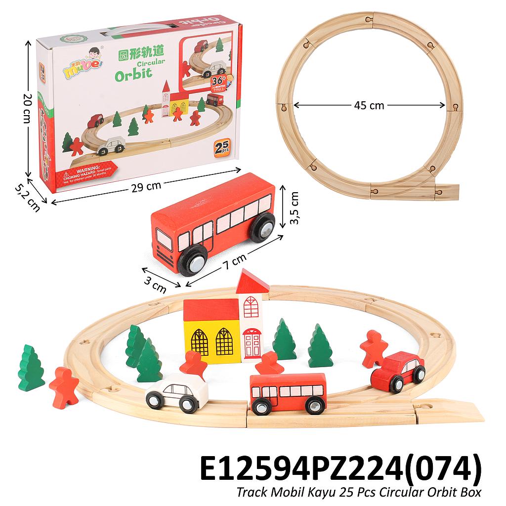 Track Mobil Kayu 25 Pcs Circular Orbit Box @36