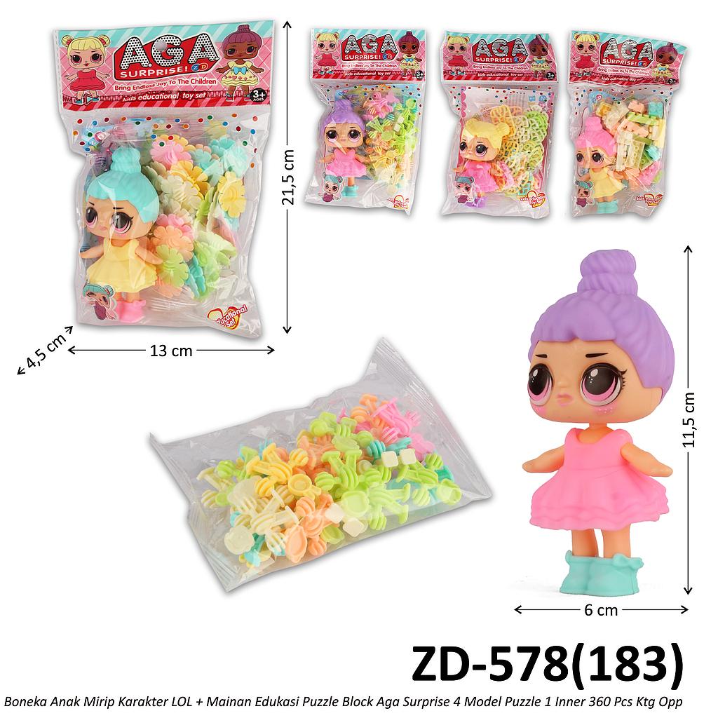 Boneka LOL Set Puzzle Block Aga Surprise 4 Model Puzzle 1 Inner 360 Pcs Ktg Opp @720