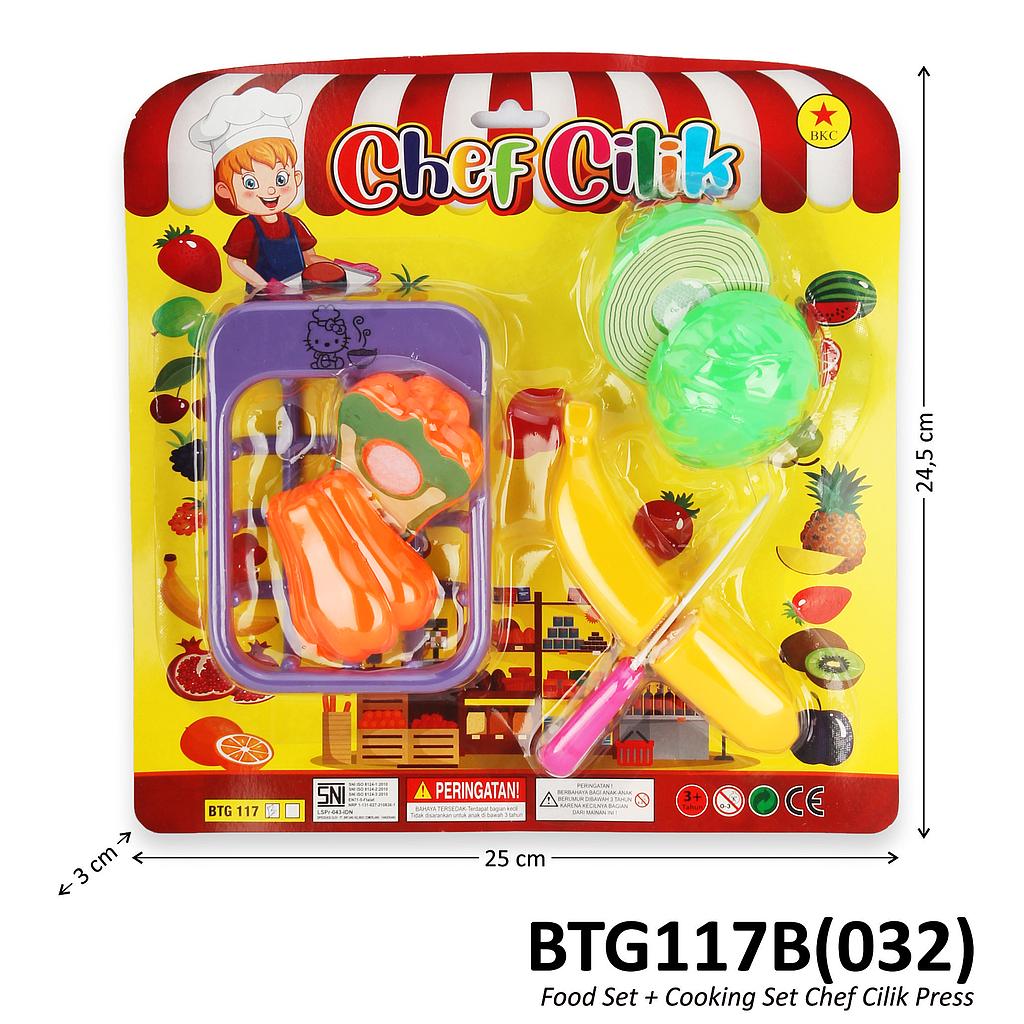 Cooking Set Potong Buah dan Sayur Chef Cilik Press @132
