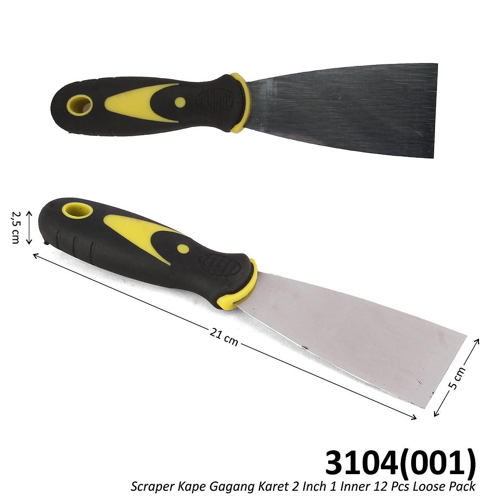 Scraper / Kape Gagang Karet 2 Inch 1 Inner 12 Pcs Loose Pack @240