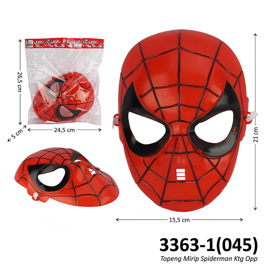 Topeng Spiderman 1 Ikat 10 Pcs Ktg Opp @480