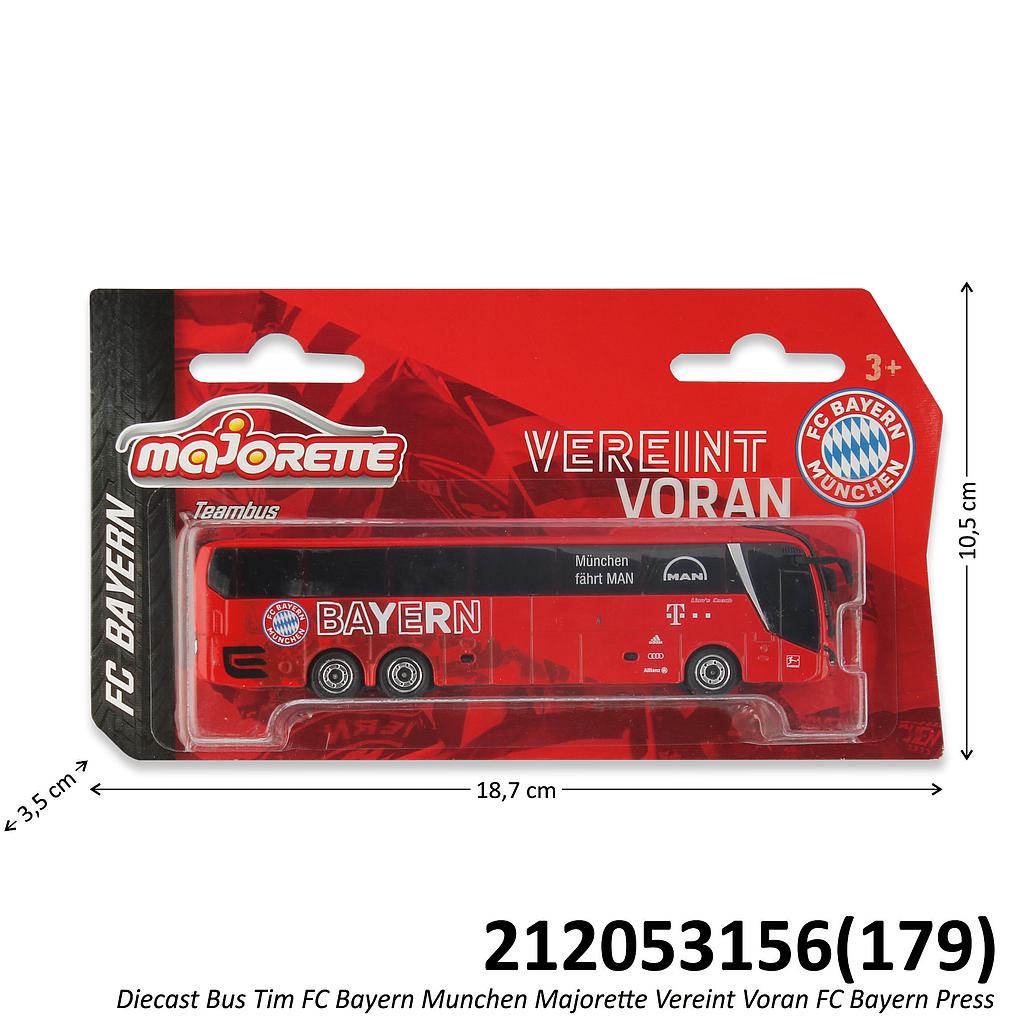 Diecast Bus FC Bayern Munchen Majorette Vereint Voran Press @36