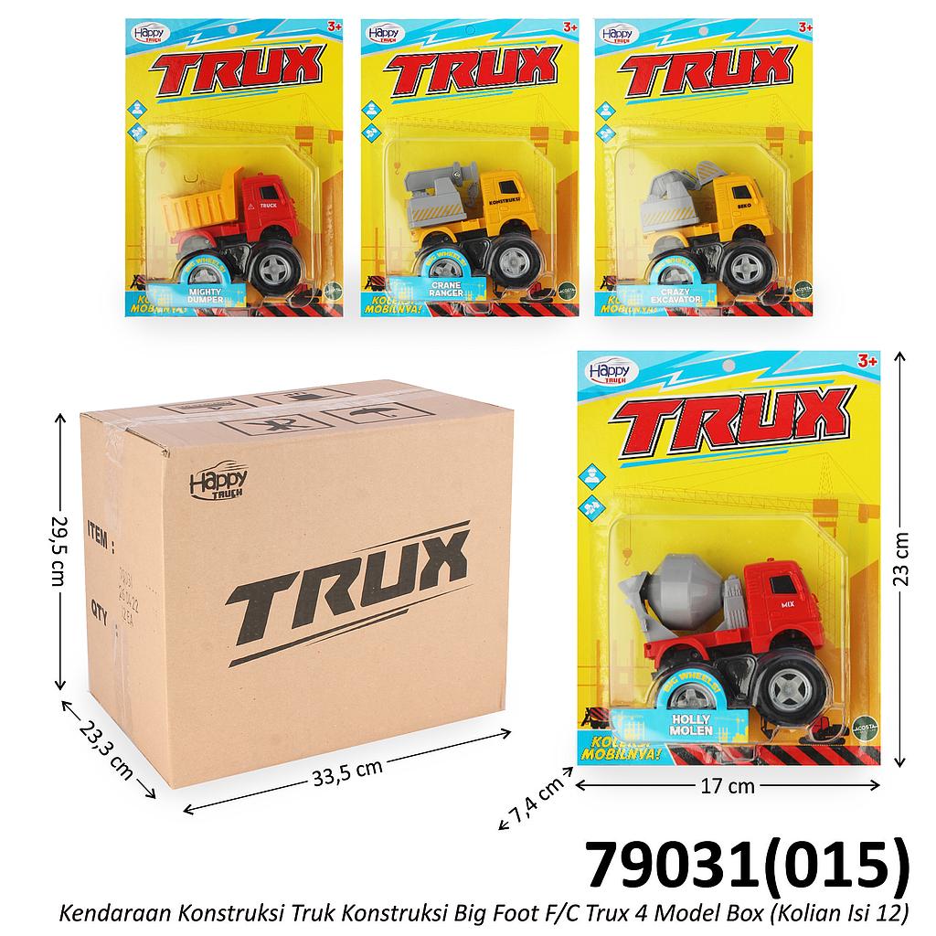 Monster Trucks Truk Konstruksi Big Foot F/C Trux 4 Model Press @12