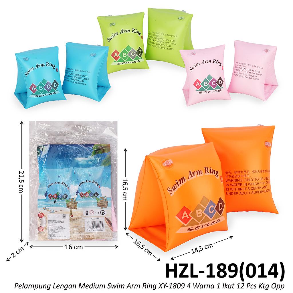 Pelampung Lengan Anak Medium Swim Arm Ring XY-1809 4 Warna 1 Ikat 12 Pcs Ktg Opp @480