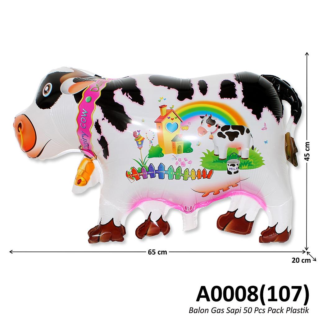 Balon Gas Sapi 50 Pcs Pack Plastik @60
