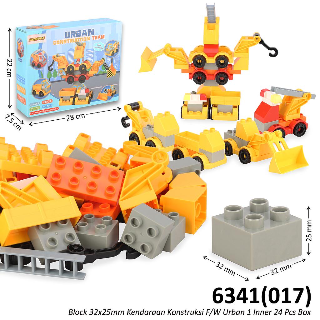 Block 32x25 mm Kendaraan Konstruksi F/W Urban 1 Inner 24 Pcs Box @48