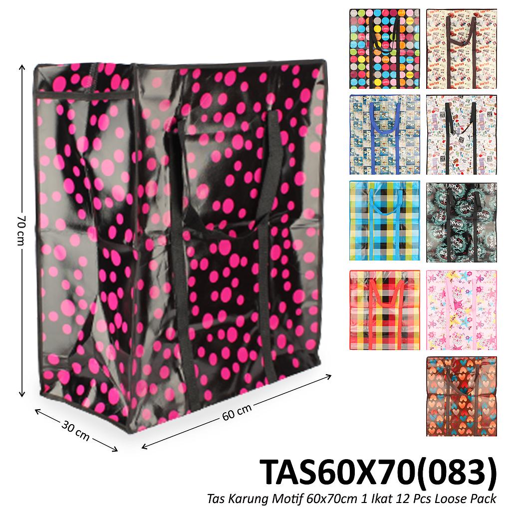 Tas Laundry Motif 60x70 cm 1 Ikat 12 Pcs Loose Pack @120