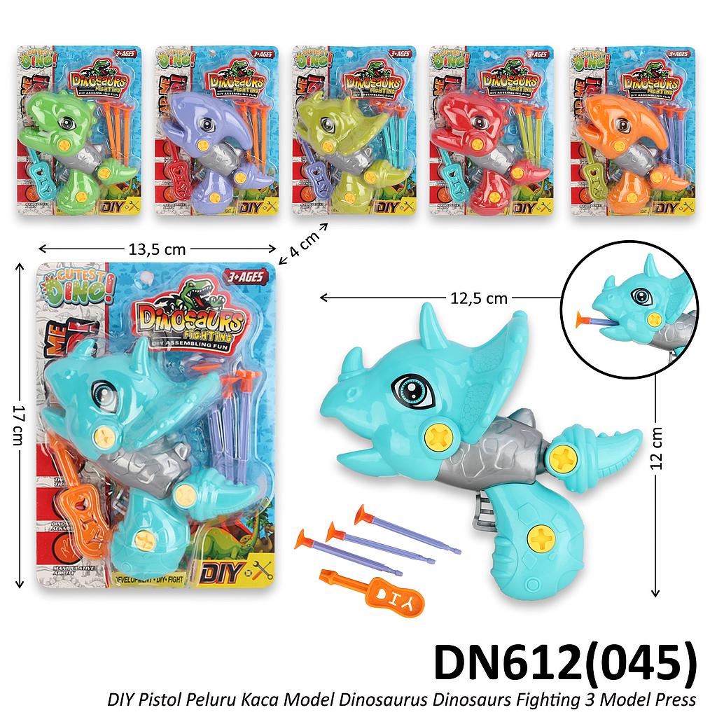 Pistol Peluru Kaca Dinosaurus DIY Dinosaurs Fighting Press @200