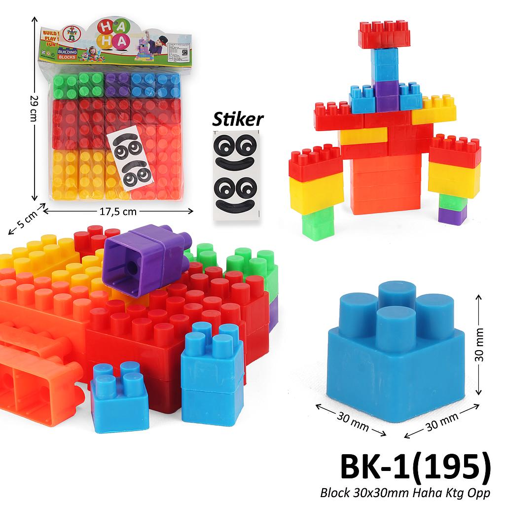 Block 30x30 mm Haha Ktg Opp @144
