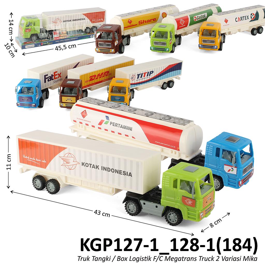 Truk Trailer (Kontainer / Tangki) F/C 44 cm Megatrans Truck Box Mika @50