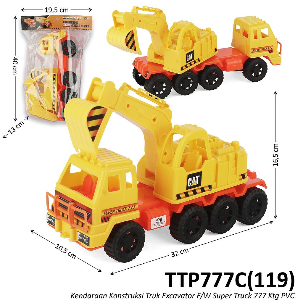 Truk Excavator 8 Roda 32 cm F/W Super Truck 777 Ktg PVC @48
