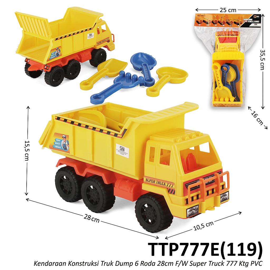 Truk Konstruksi Dump Tronton 28 cm F/W Super Truck 777 Ktg PVC @60