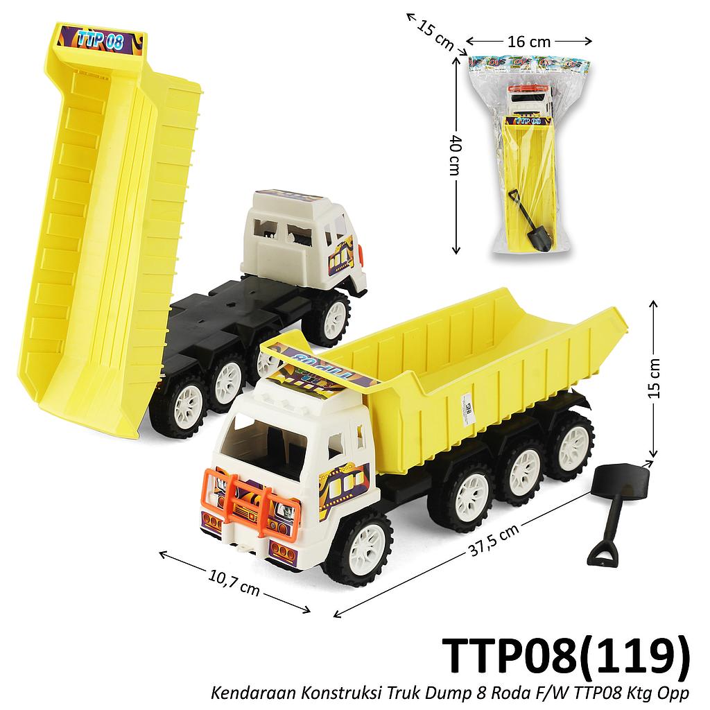 Truk Dump 8 Roda F/W Toys TTP08D Ktg Opp @48