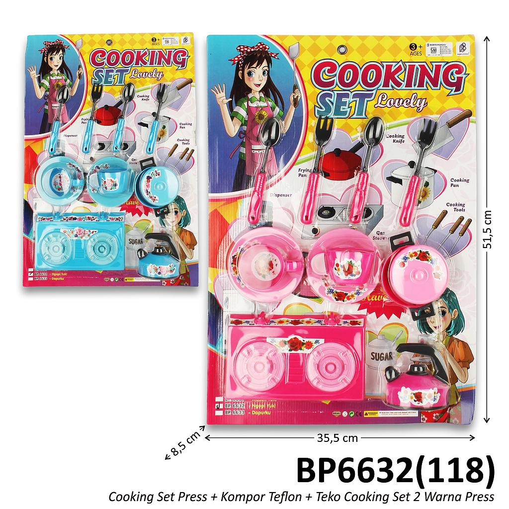 Cooking Set Press + Kompor Teflon + Teko Cooking Set Press @42