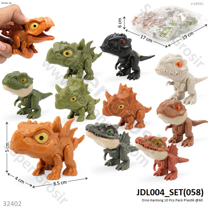 Dino Kantong 10 Pcs Pack Plastik @60