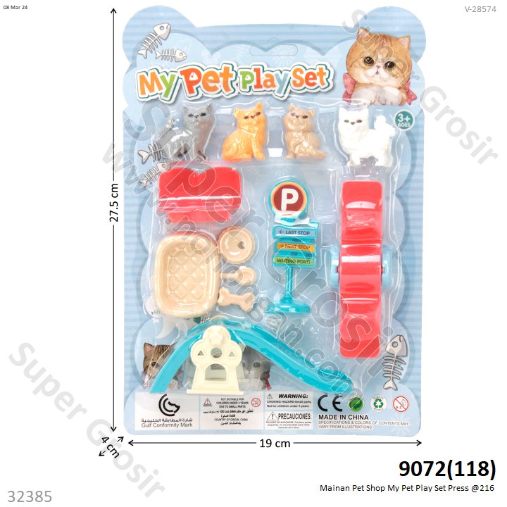 Mainan Pet Shop Set Taman Bermain My Pet Play Set Press @216