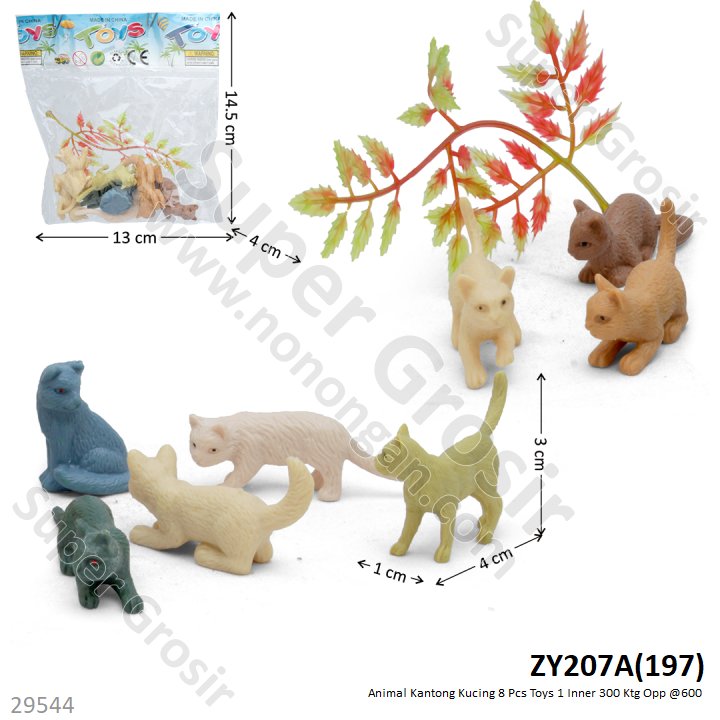 Hewan Kucing 8 Pcs Toys 1 Inner 300 Ktg Opp @600
