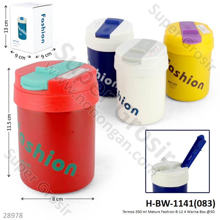 Termos 350 ml Mature Fashion B-12 4 Warna Box @50