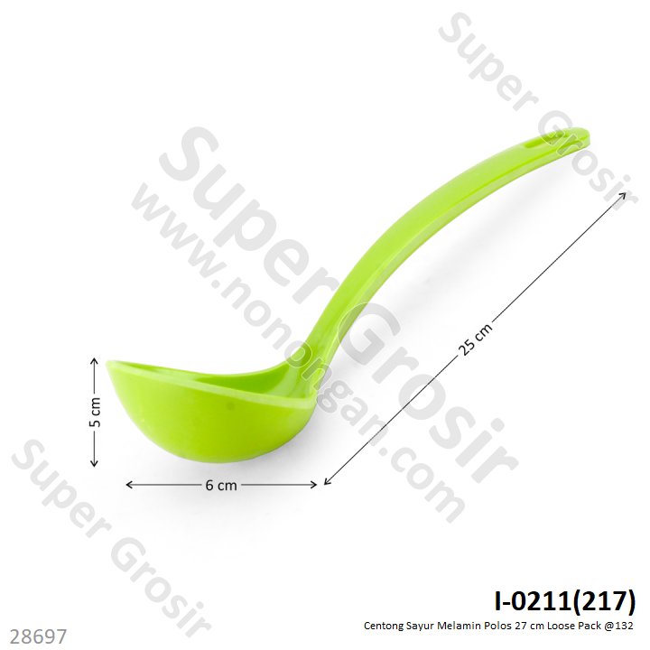 Centong Sayur Melamin Polos 27 cm Loose Pack @132