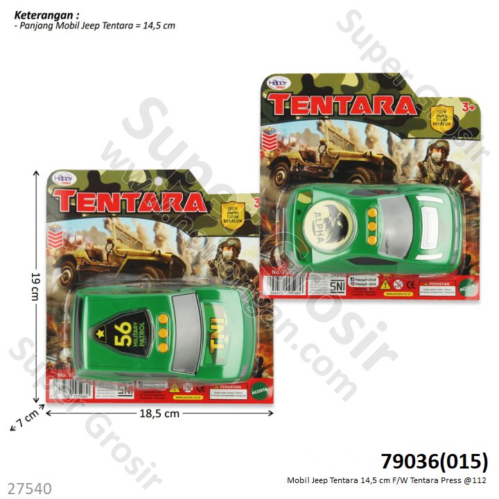 Mobil Jeep Tentara F/W 14,5 cm Tentara Press @112