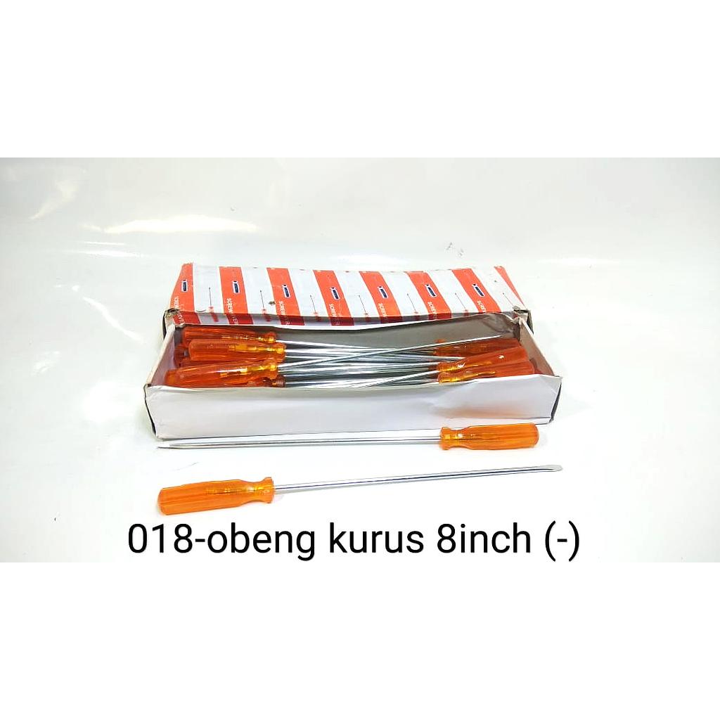 Obeng Kurus (-) 8 Inch Victory Screwdriver 8136 1 Box 24 Pcs Loose Pack @480