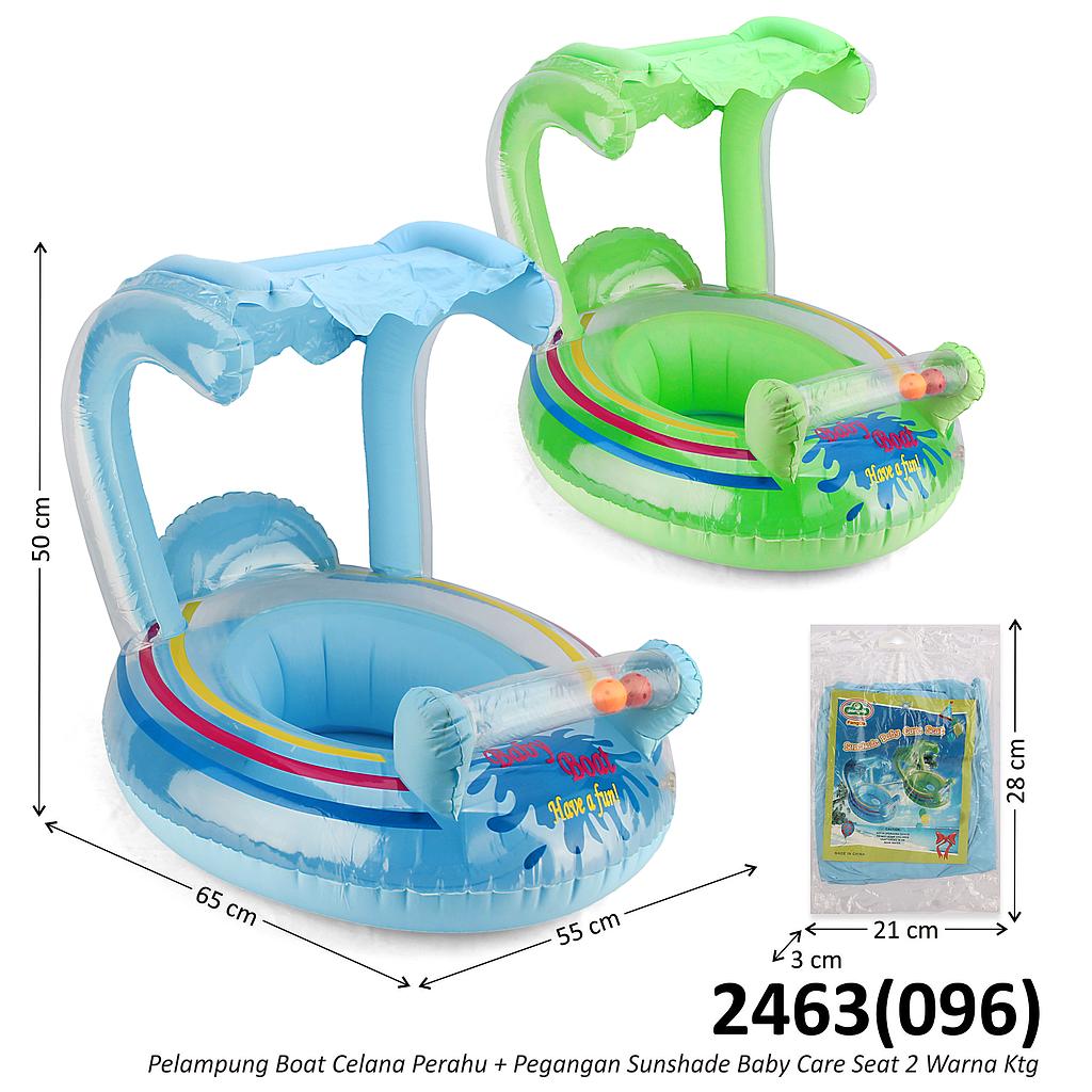 Pelampung Boat Celana dan Pegangan Perahu Sunshade Baby Care Seat 2 Warna Ktg Opp @80