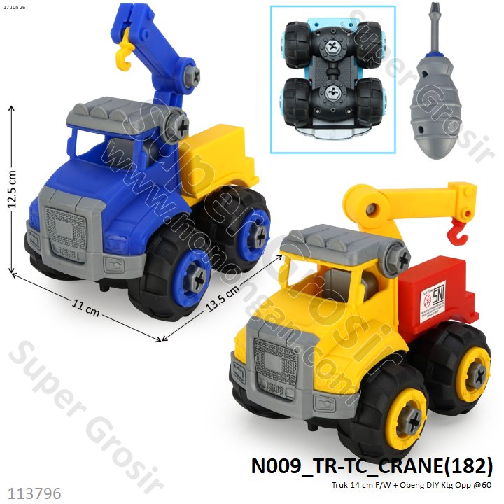 Truk 14 cm F/W + Obeng DIY Ktg Opp @60
