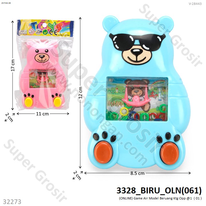 Game Air Beruang Toys 1 Inner 180 Pcs Ktg Opp @540
