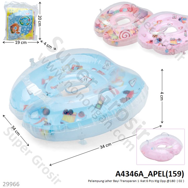 Pelampung Leher Pegangan 1 Ikat 6 Pcs Ktg Opp @180