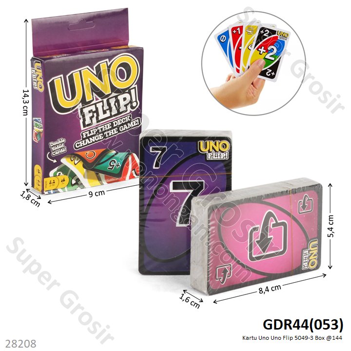 Kartu Uno Flip Box @288