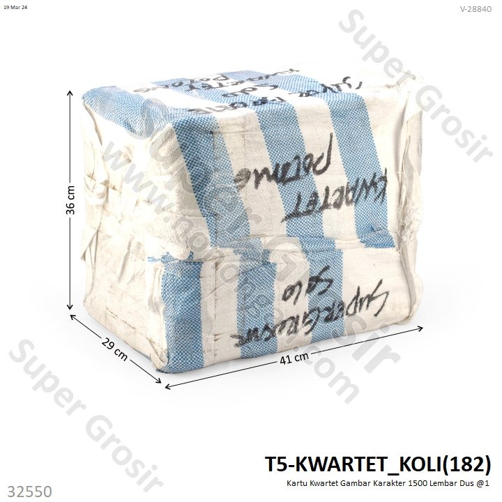 Kartu Kwartet Gambar Karakter 1500 Lembar Dus @1