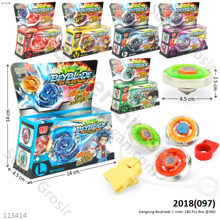Gangsing Beyblade 1 Inner 180 Pcs Box @360