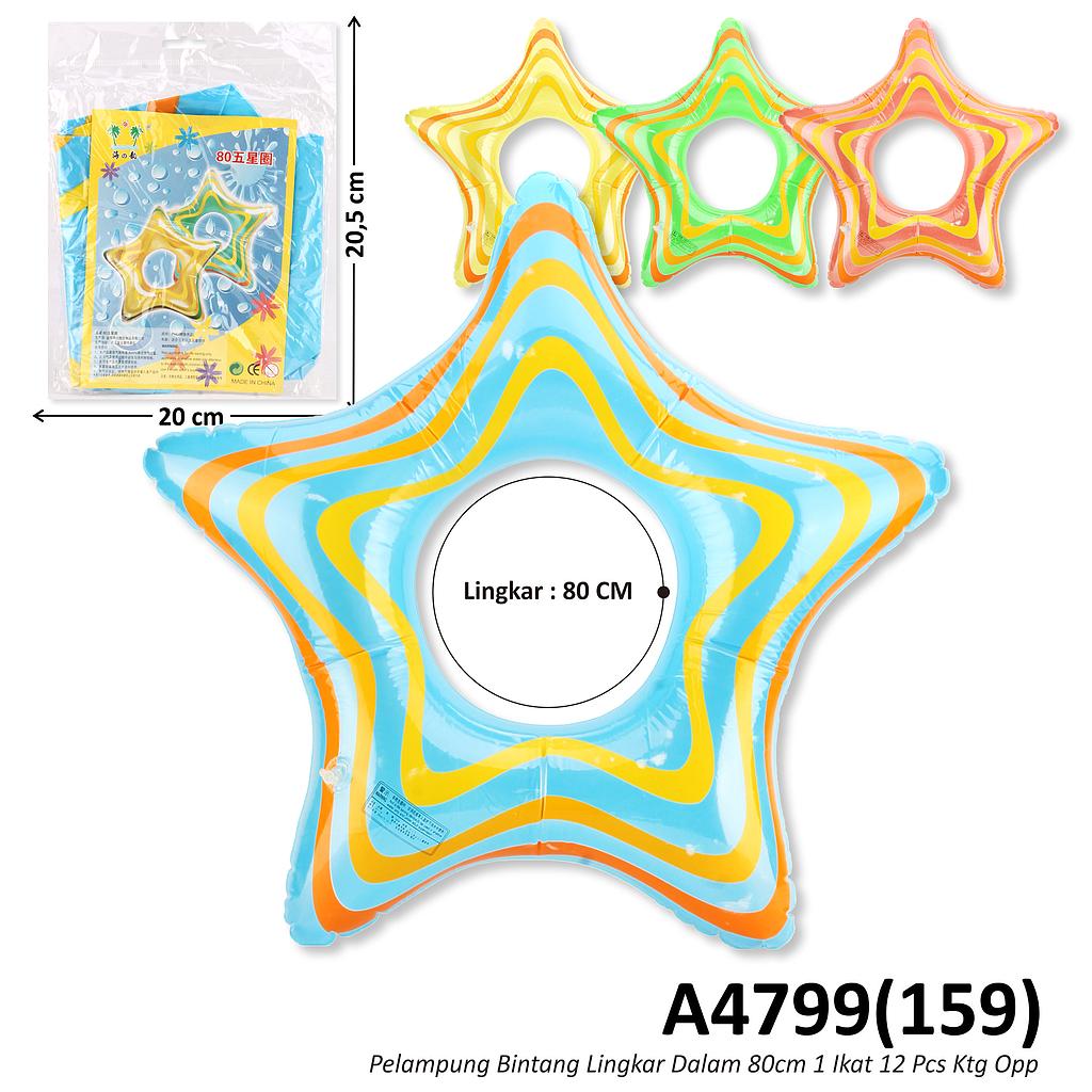 Pelampung Bulat Bintang LD 80 cm 1 Ikat 12 Pcs Ktg Opp @300