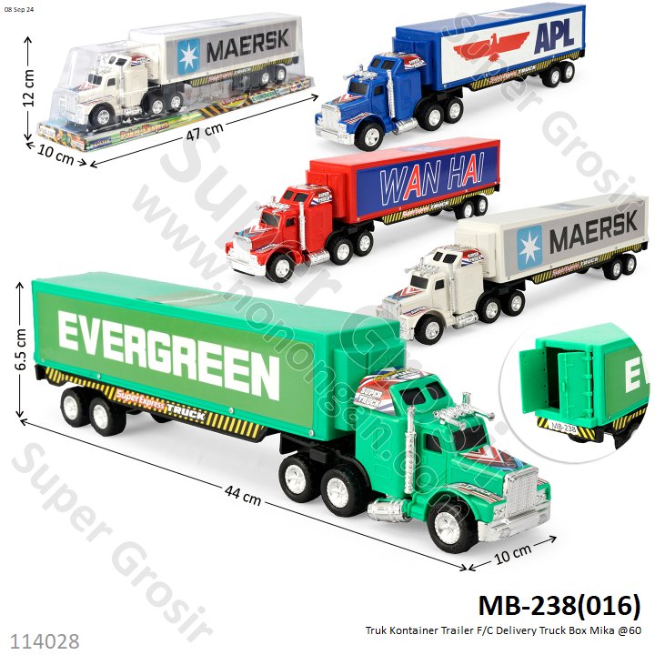 Truk Kontainer F/C Delivery Truck Box Mika @60