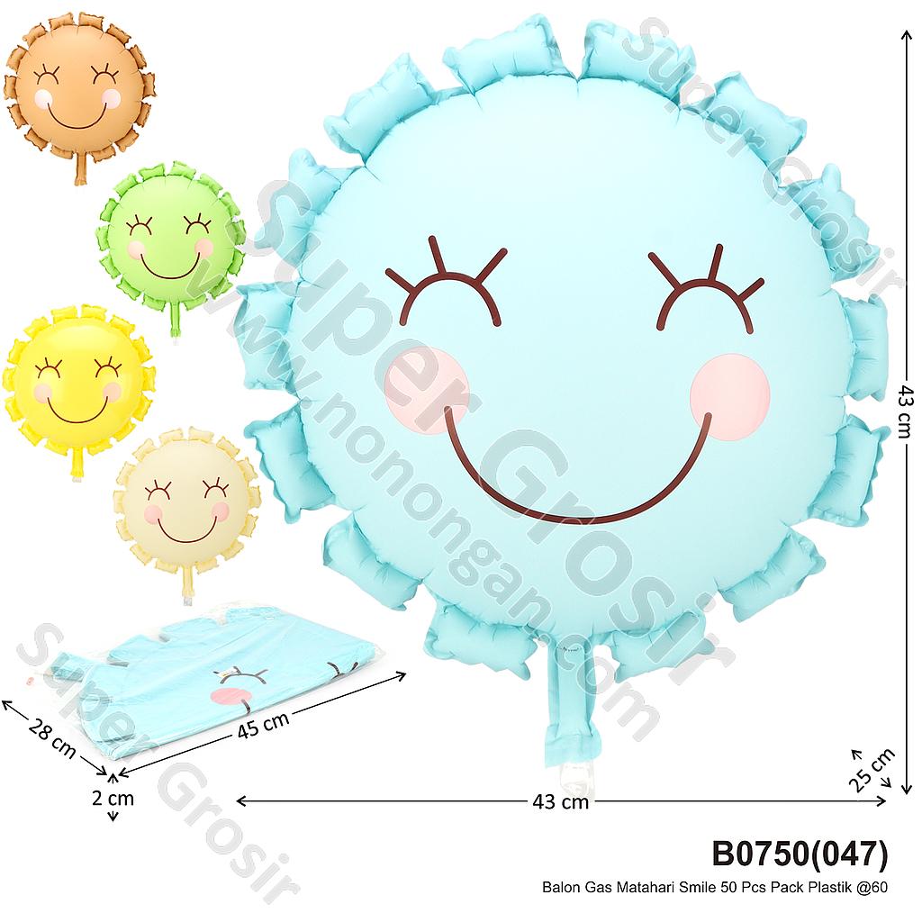Balon Gas Matahari Smile 50 Pcs Pack Plastik @60