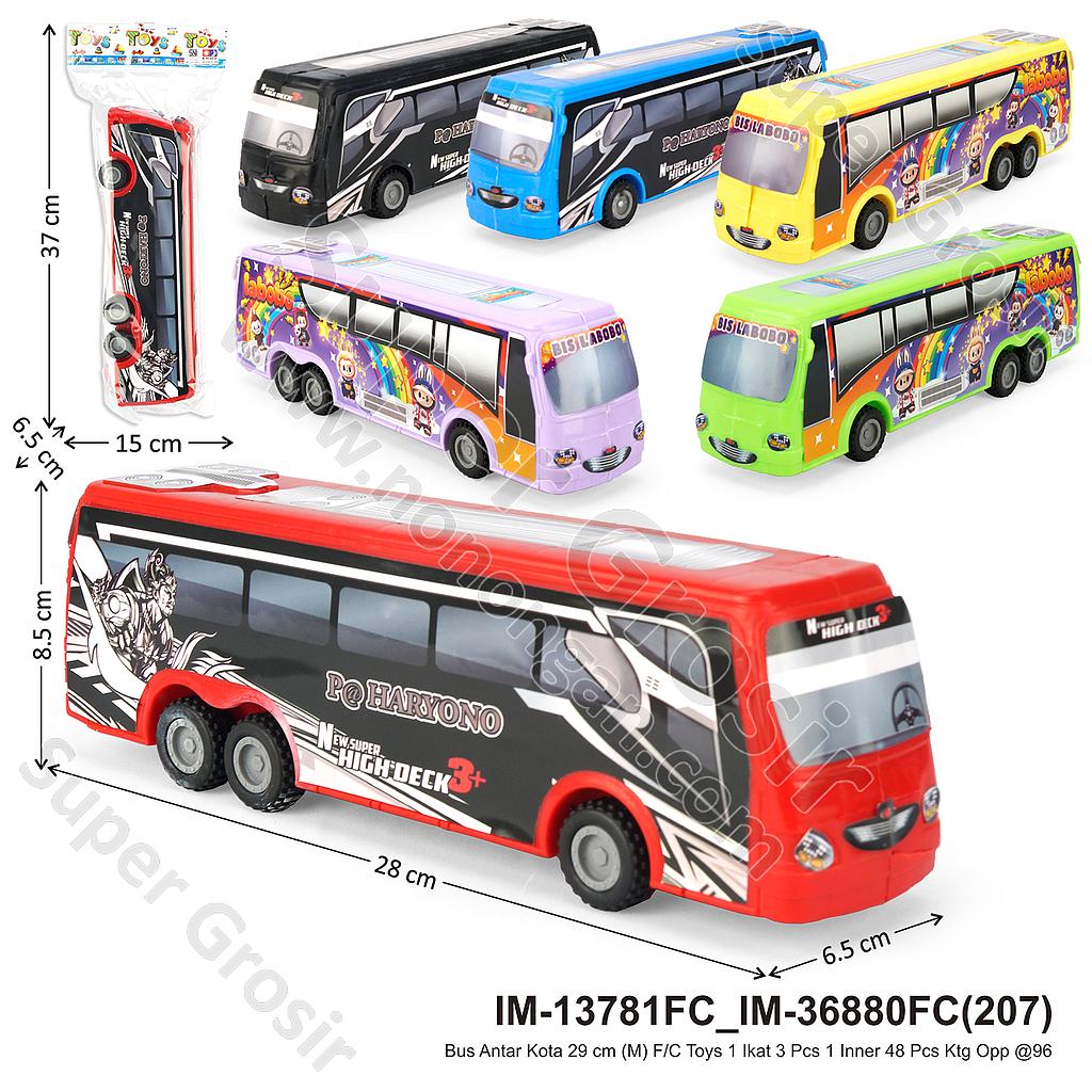 Bus Antar Kota 29 cm (M) F/C Toys 1 Ikat 3 Pcs 1 Inner 48 Pcs Ktg Opp @96