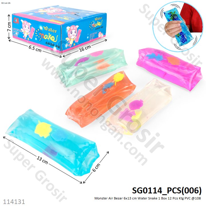 Monster Air Besar 6x13 cm Water Snake 1 Box 12 Pcs Ktg PVC @108