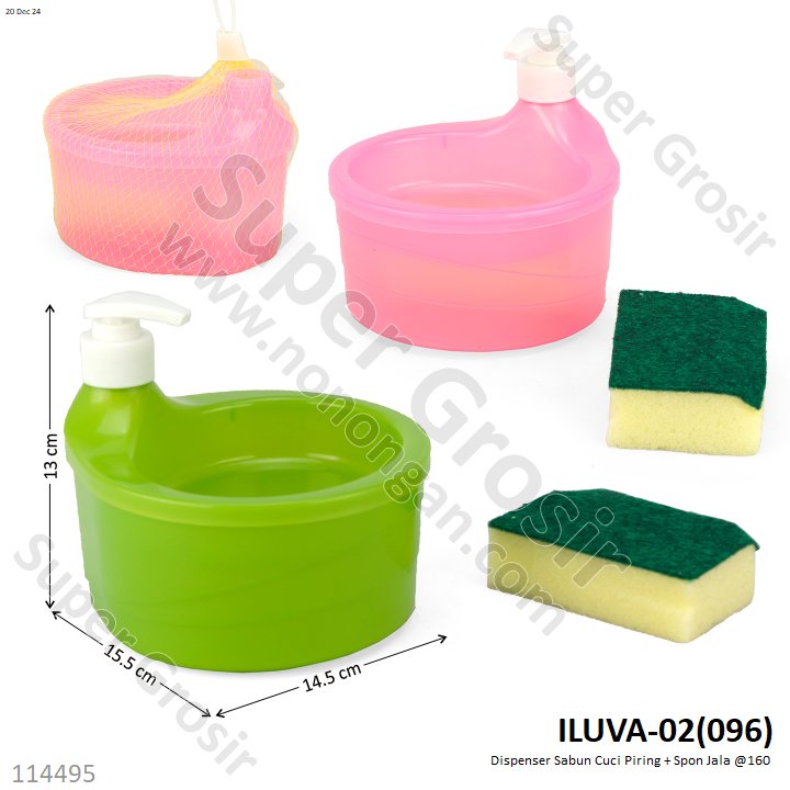 Dispenser Sabun Cuci Piring + Spon Jala @160