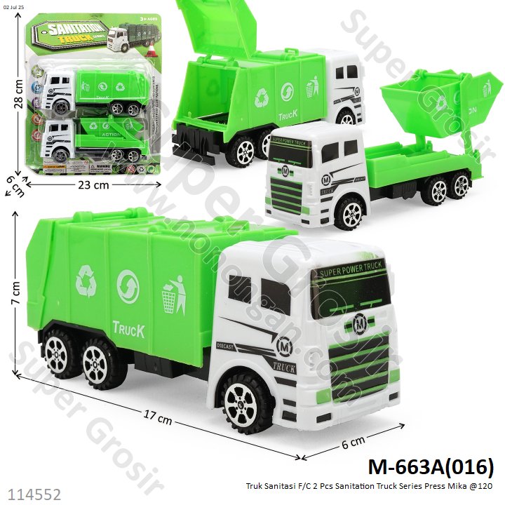Truk Sanitasi F/C 2 Pcs Sanitation Truck Series Press Mika @120