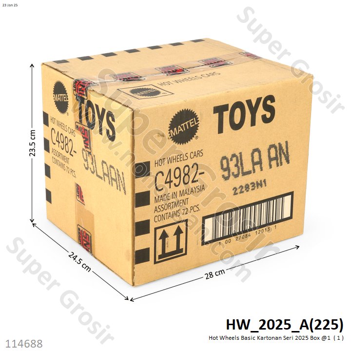 Hot Wheels Basic Kartonan Dash Baru Koli @1