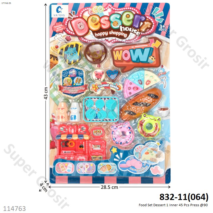 Food Set Dessert 1 Inner 45 Pcs Press @90