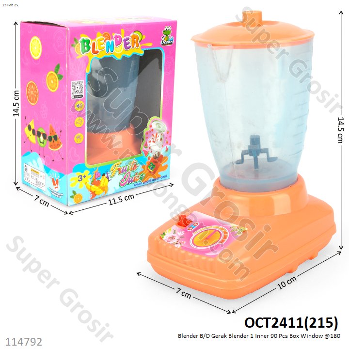 Blender B/O Gerak Blender 1 Inner 90 Pcs Box Window @180