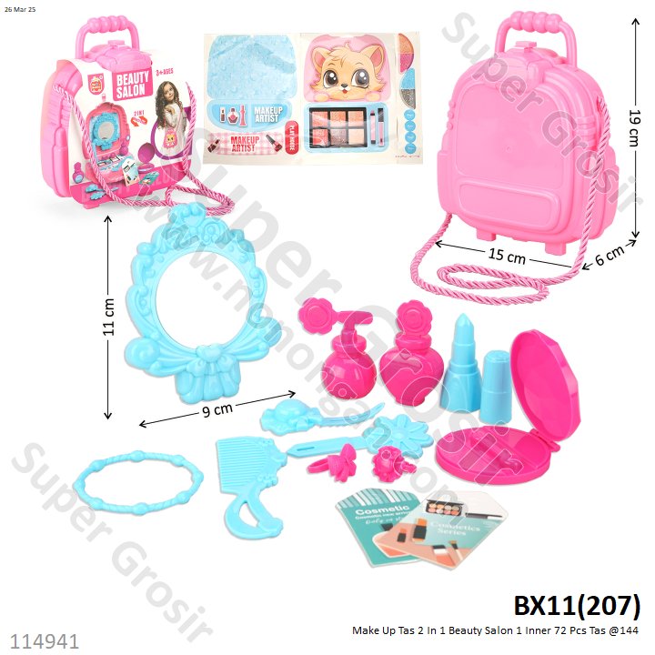 Make Up Tas 2 In 1 Beauty Salon 1 Inner 72 Pcs Tas @144