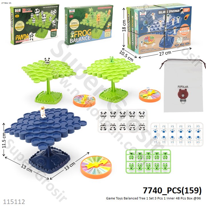 Game Toys Balanced Tree 1 Set 3 Pcs 1 Inner 48 Pcs Box @96