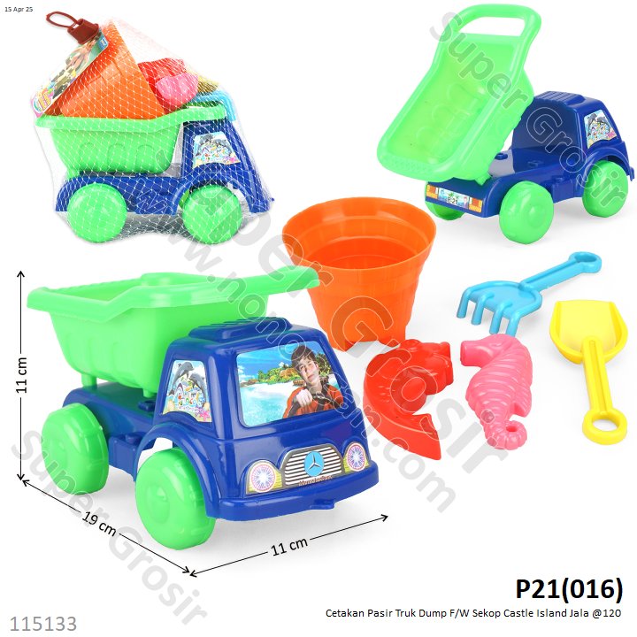 Cetakan Pasir Truk Dump F/W Sekop Castle Island Jala @120