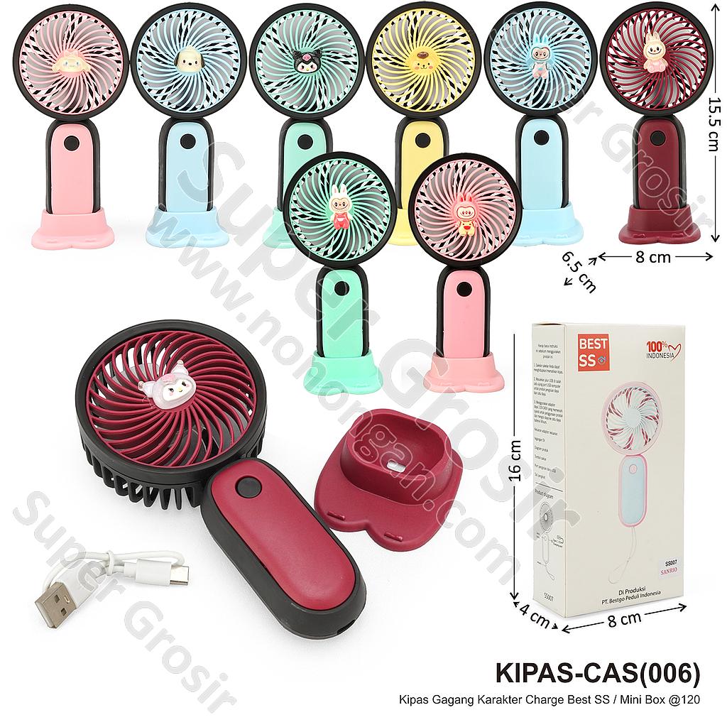 Kipas Angin Genggam Karakter Charge Best SS / Mini Box @240