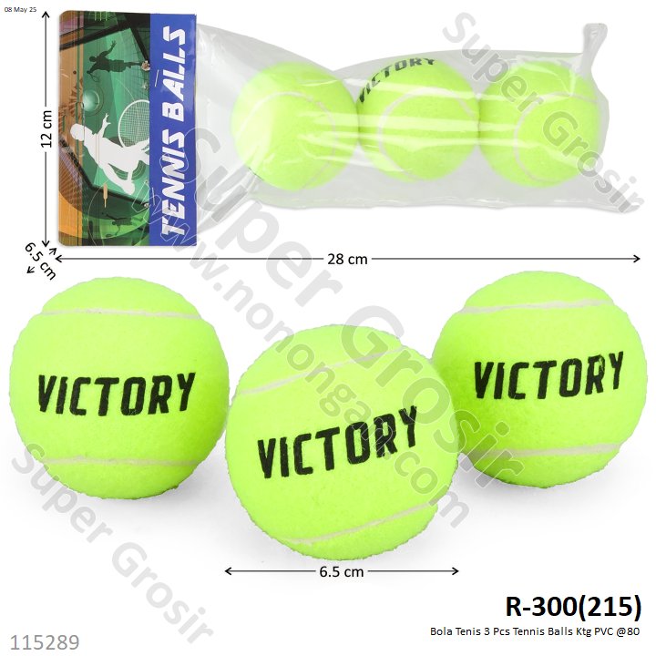 Bola Tenis 3 Pcs Tennis Balls Ktg PVC @80