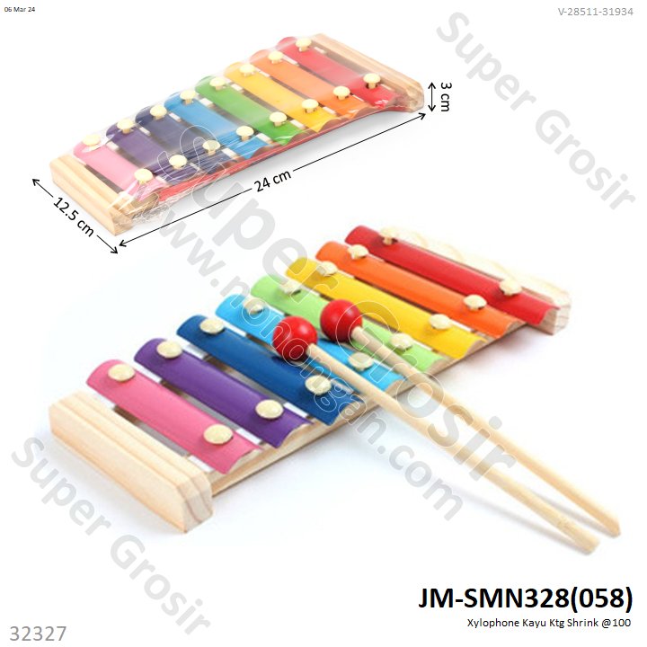 Xylophone Kayu 1014 Ktg Shrink @100